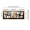 Natural Finish Collage Frame - Black Mat, 20 Frame Sizes to Choose From, UV Acrylic, Wall Hanging Hardware, Vertical or Horizontal Display